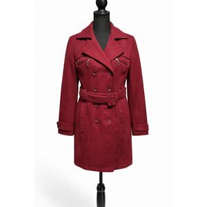 Rue21 Women's Burgundy Trench Coat